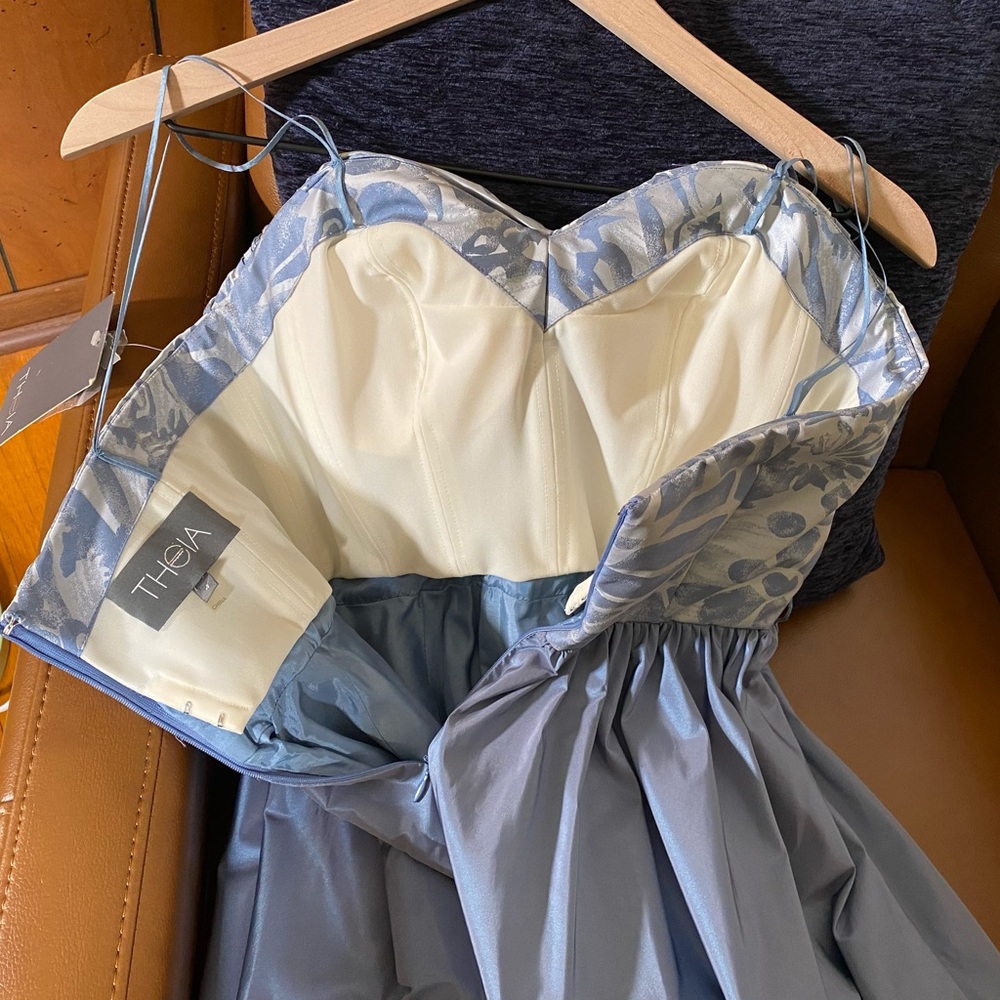 Theia Strapless Party Dress - Picture 5 of 6